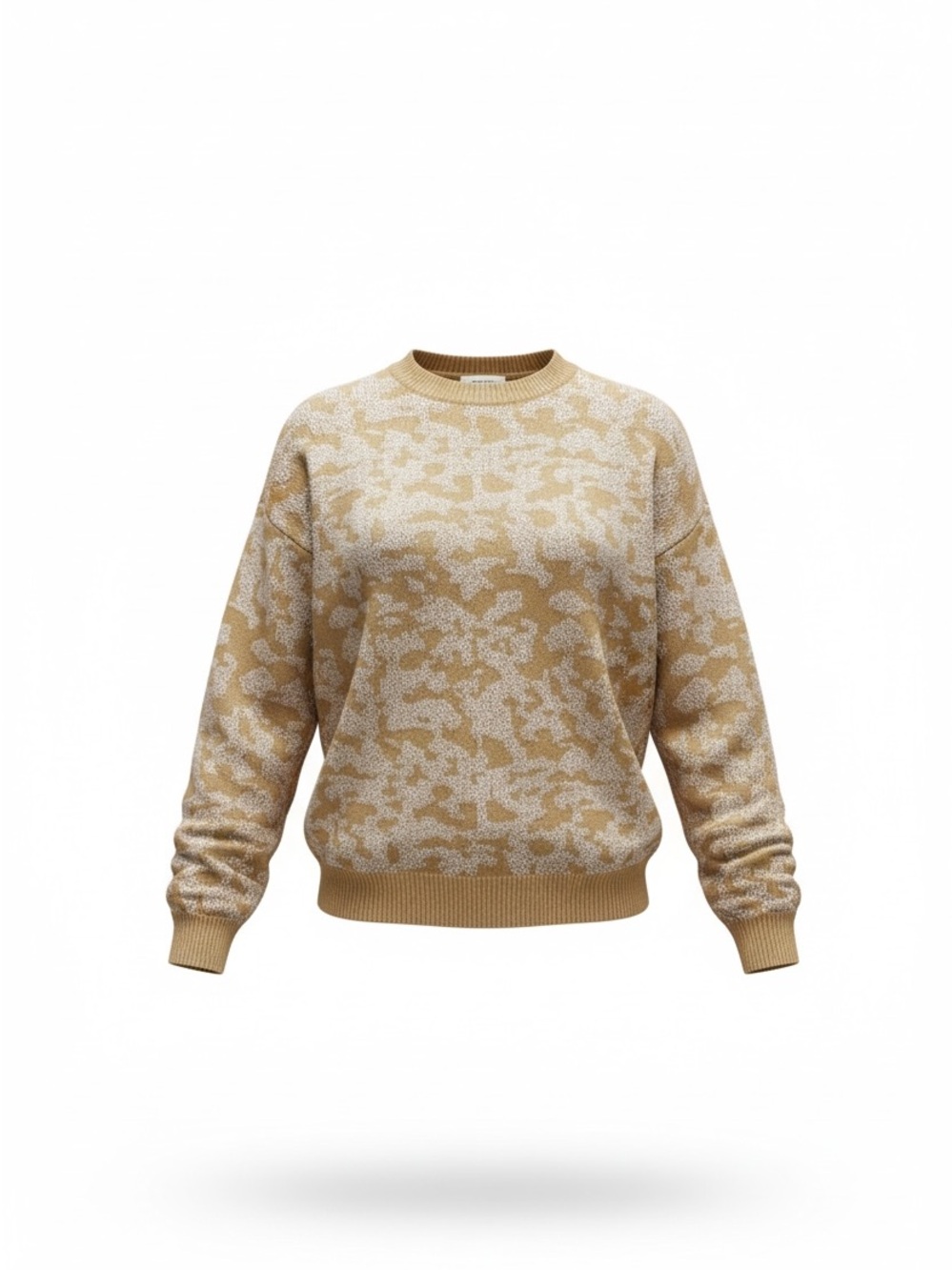AND THE WHY tan/camel shimmer oversized sweater size S/M combo